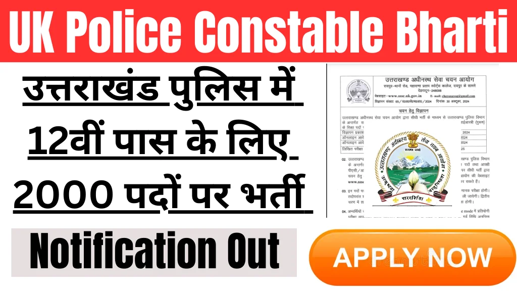 Uttarakhand Police Constable Recruitment 2024